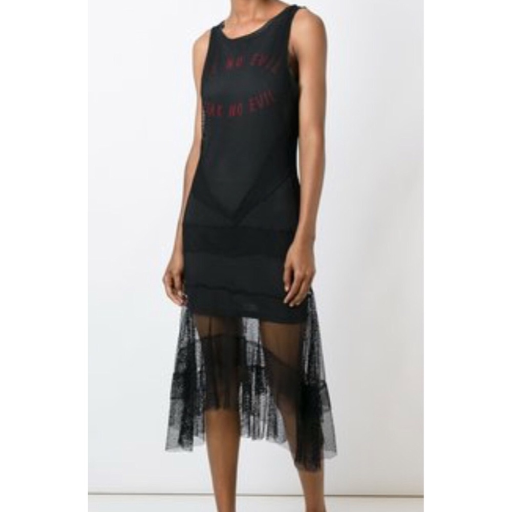 Diesel mesh panel dress